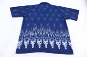 Vintage Anchor Blue Flames Graphic Button Down - Button Ups - Thrifted Threads