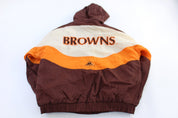 Vintage Apex One Cleveland Browns Full Zip Puffer Jacket - Jackets - Thrifted Threads