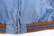 Vintage Arizona Denim Bomber Jacket - Jacket - Thrifted Threads