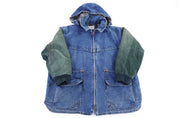 Vintage Arizona Denim & Suede Jacket - jacket - Thrifted Threads