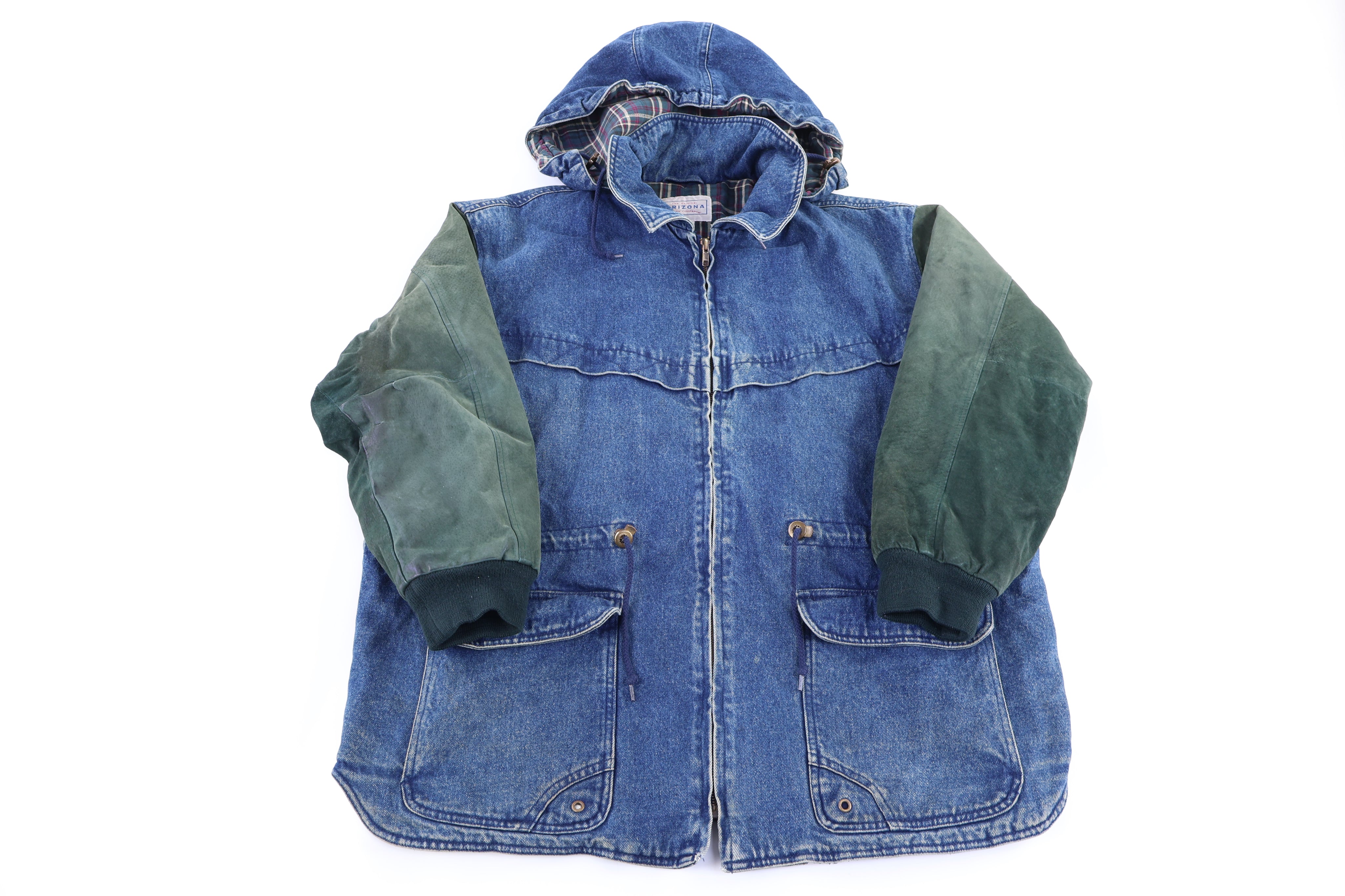 Vintage Arizona Denim & Suede Jacket - jacket - Thrifted Threads