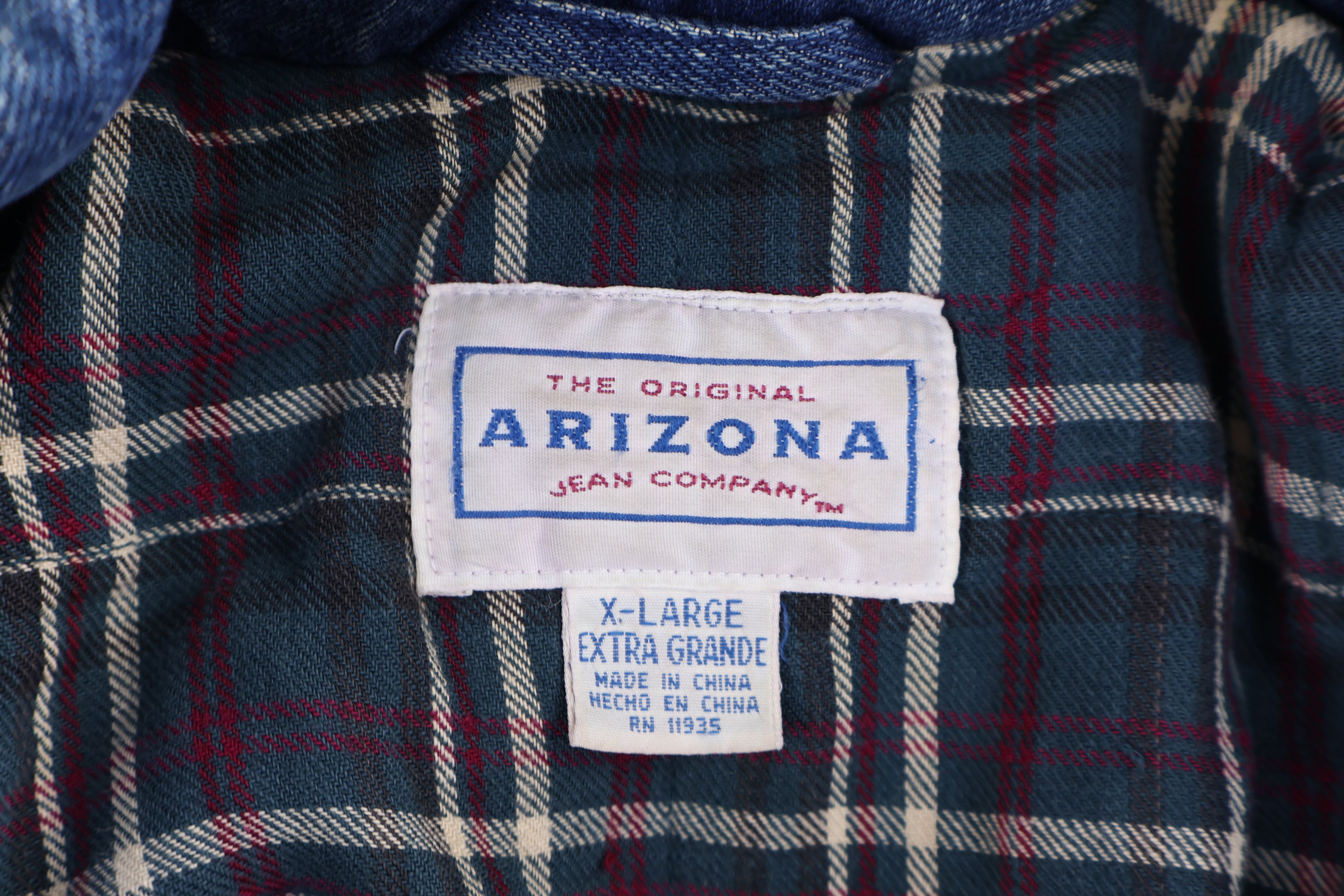 Vintage Arizona Denim & Suede Jacket - jacket - Thrifted Threads