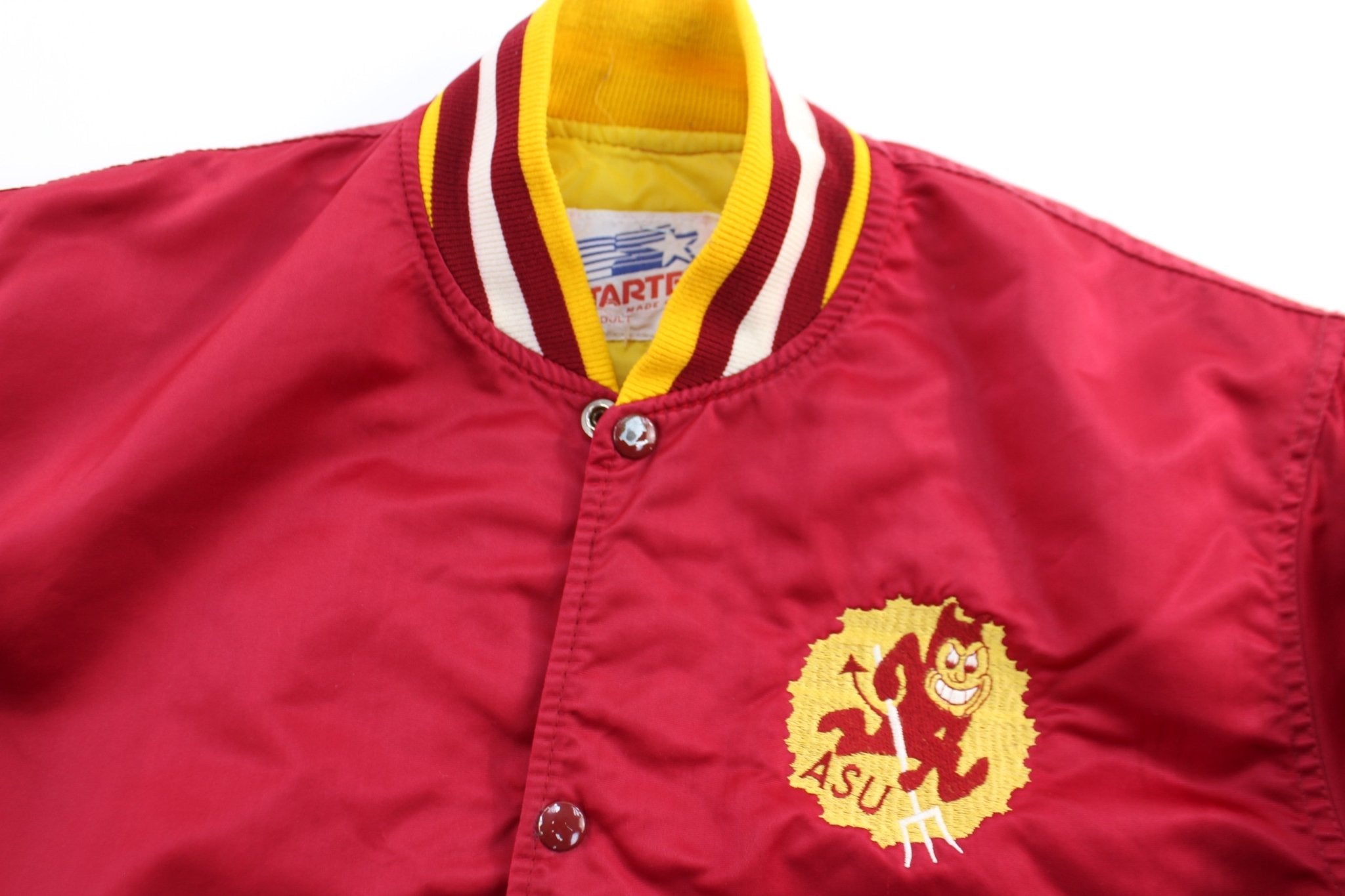Vintage Arizona State University Embroidered Starter Jacket - Jacket - Thrifted Threads