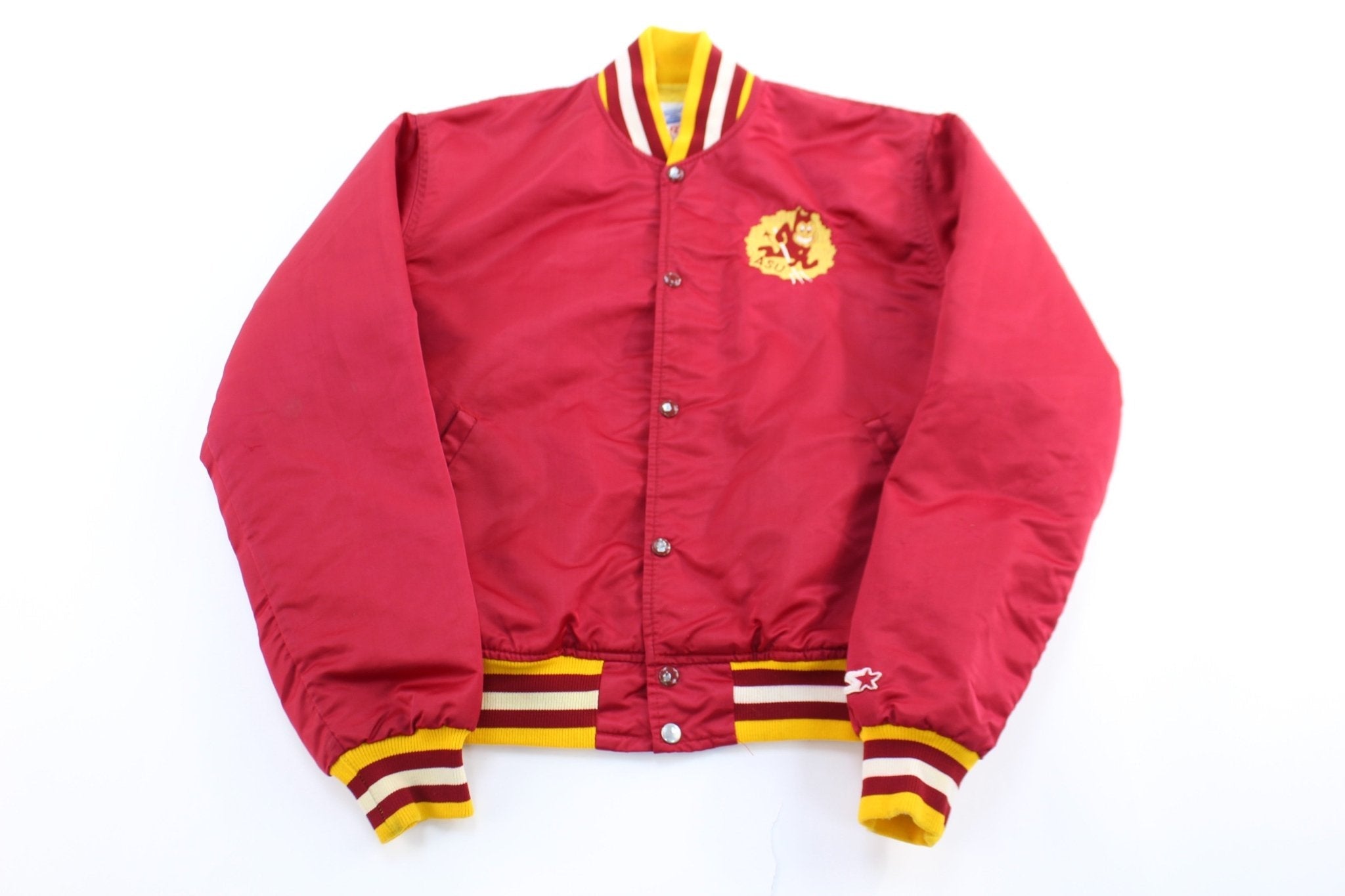 Vintage Arizona State University Embroidered Starter Jacket - Jacket - Thrifted Threads