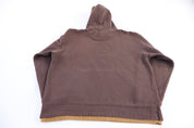 Vintage Avirex Authentic Brown Pullover Hoodie - Sweatshirt - Thrifted Threads