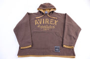 Vintage Avirex Authentic Brown Pullover Hoodie - Sweatshirt - Thrifted Threads