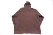 Vintage Avirex New York City Brown Full Zip Hoodie - Jacket - Thrifted Threads