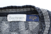 Vintage Bachrach Geometric Patterned V - Neck Sweater - ThriftedThreads.com