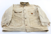 Vintage Big Ben Blanket Lined Light Tan Chore Jacket - ThriftedThreads.com