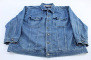 Vintage Big Daddy Button Down Denim Jacket - Jacket - Thrifted Threads