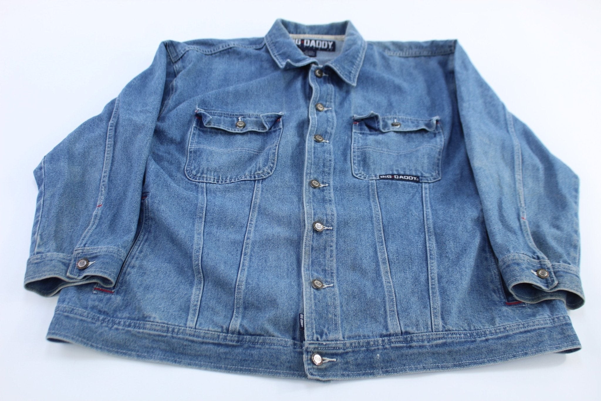 Vintage Big Daddy Button Down Denim Jacket - Jacket - Thrifted Threads