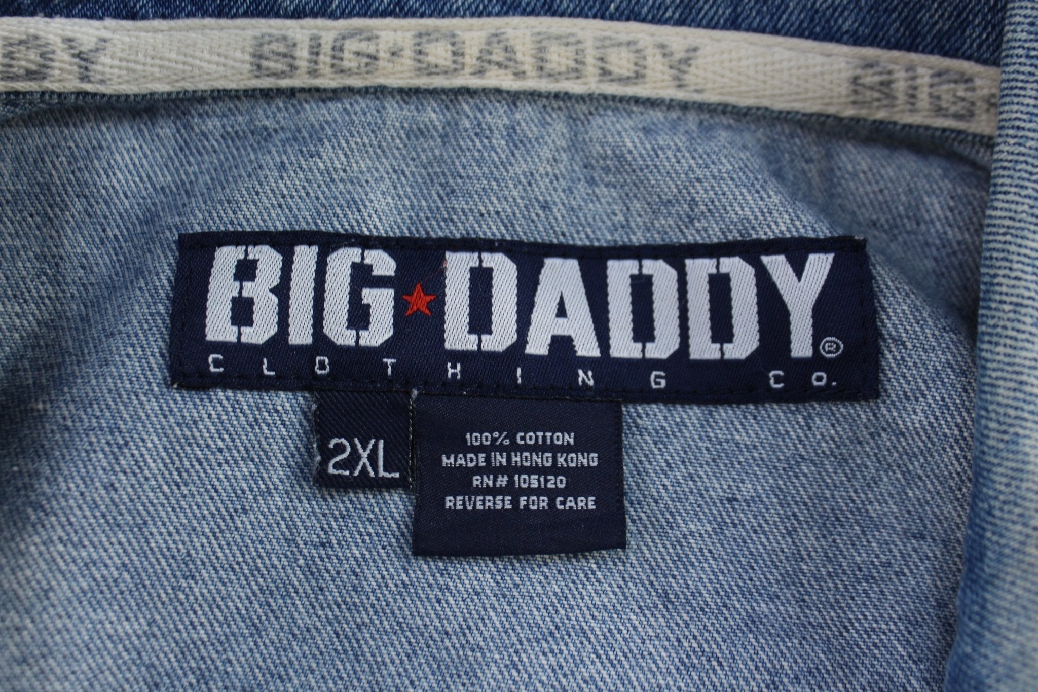 Vintage Big Daddy Button Down Denim Jacket - Jacket - Thrifted Threads