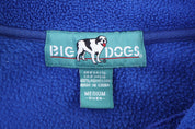 Vintage Big Dogs Embroidered Logo Quarter Fleece Pullover - Sweatshirt - Thrifted Threads