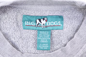 Vintage Big Dogs Grey Fleece Pullover - Sweatshirt - Thrifted Threads