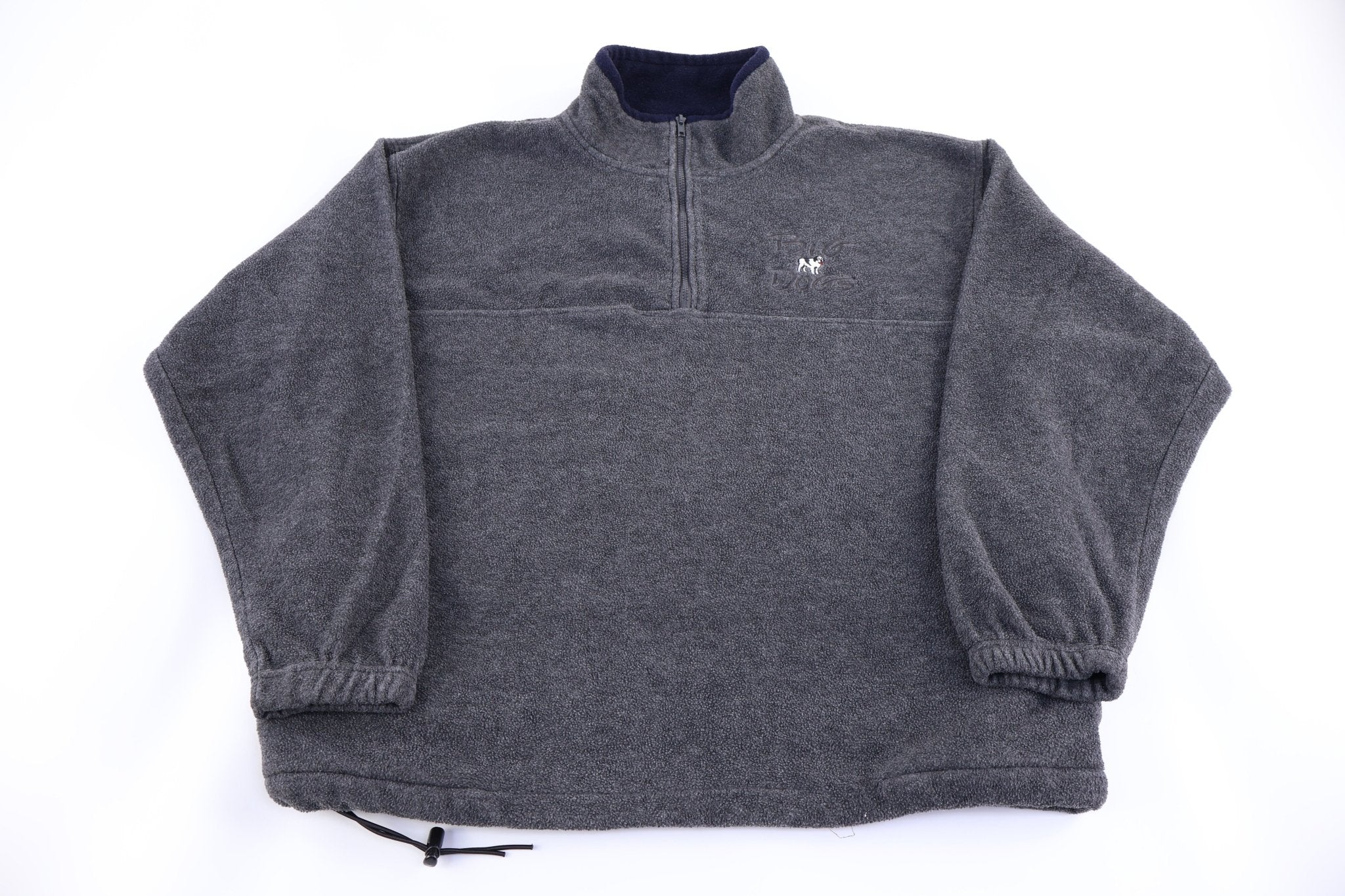 Vintage Big Dogs Grey Quarter Zip Pullover - Sweater - Thrifted Threads