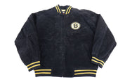 Vintage Boston Bruins Hockey Leather Suede Jacket - Jacket - Thrifted Threads