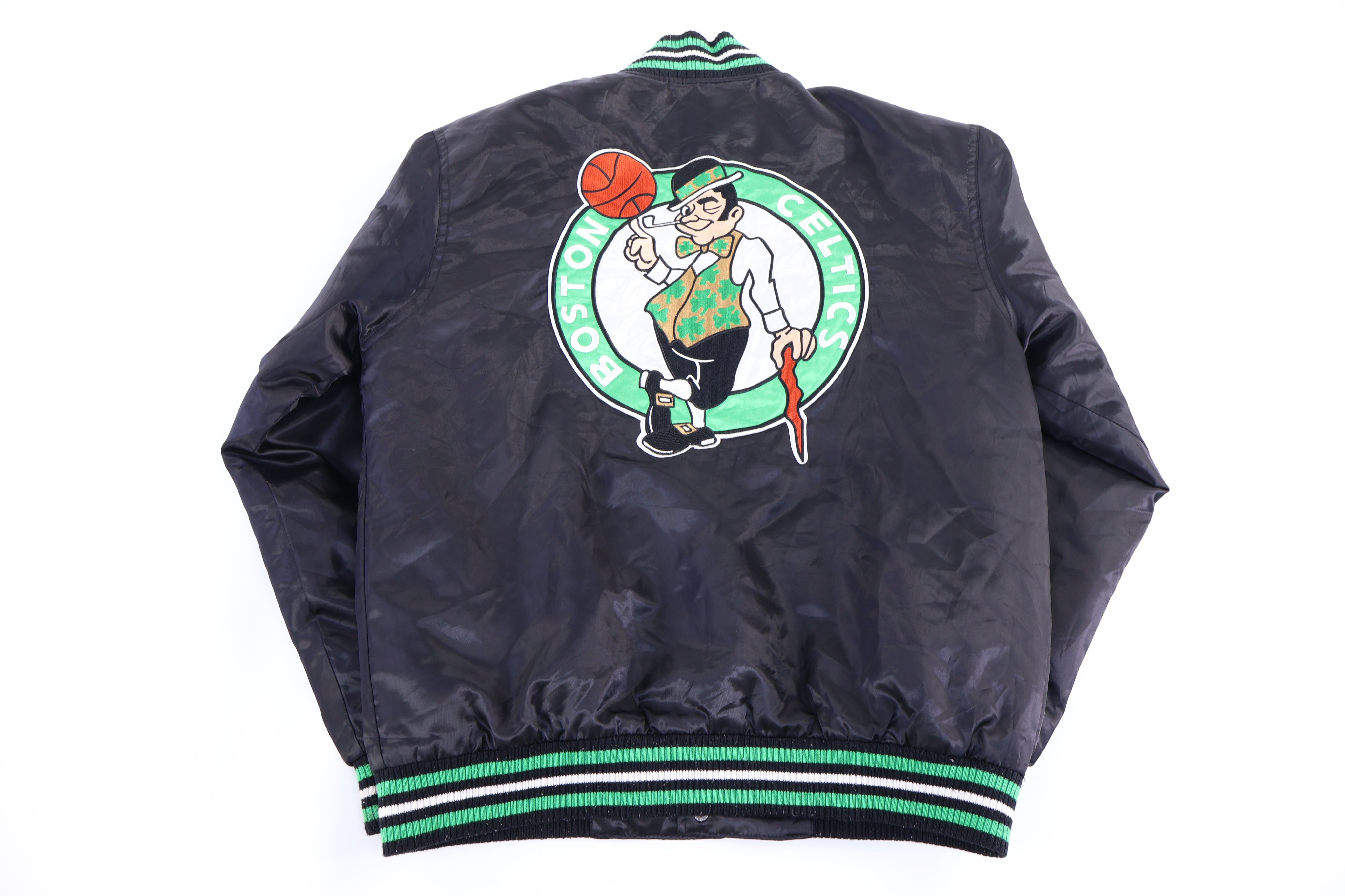 Vintage Boston Celtics Basketball Bomber Jacket - Jacket - Thrifted Threads