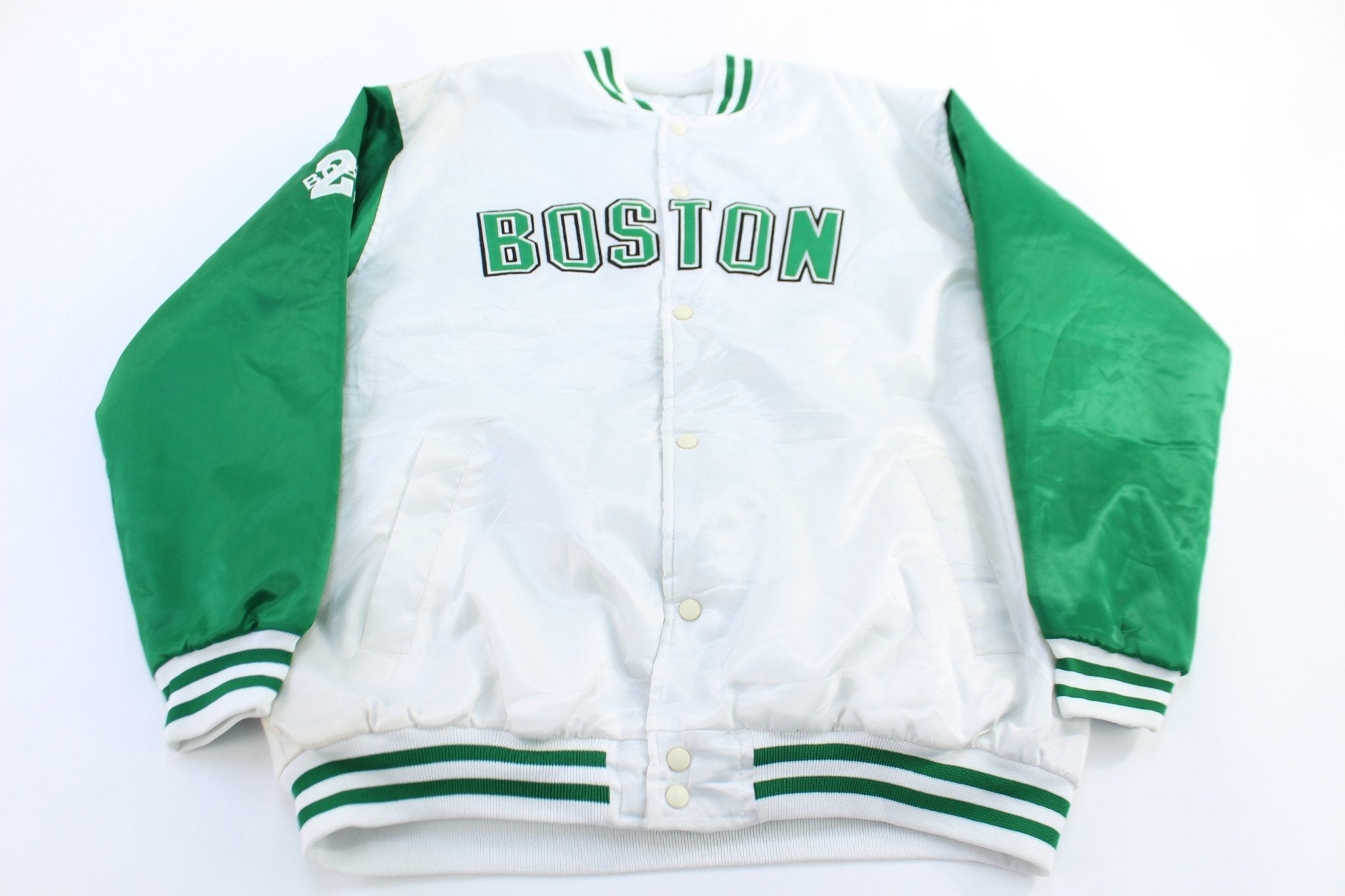 Vintage Boston Celtics Basketball Reversible Jacket - Jacket - Thrifted Threads