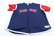 Vintage Boston Red Sox Embroidered Baseball Jersey - ThriftedThreads.com