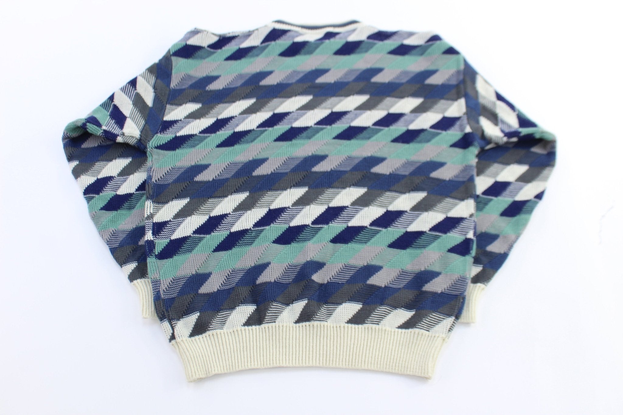 Vintage Botany 500 Knitted Patterned Sweater - ThriftedThreads.com