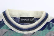 Vintage Botany 500 Knitted Patterned Sweater - ThriftedThreads.com