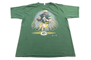 Vintage Brett Favre Green Bay Packers Football T-shirt - Shirts & Tops - Thrifted Threads