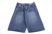 Vintage Brooklyn Express Dark Wash Denim Shorts - Pants/Shorts - Thrifted Threads