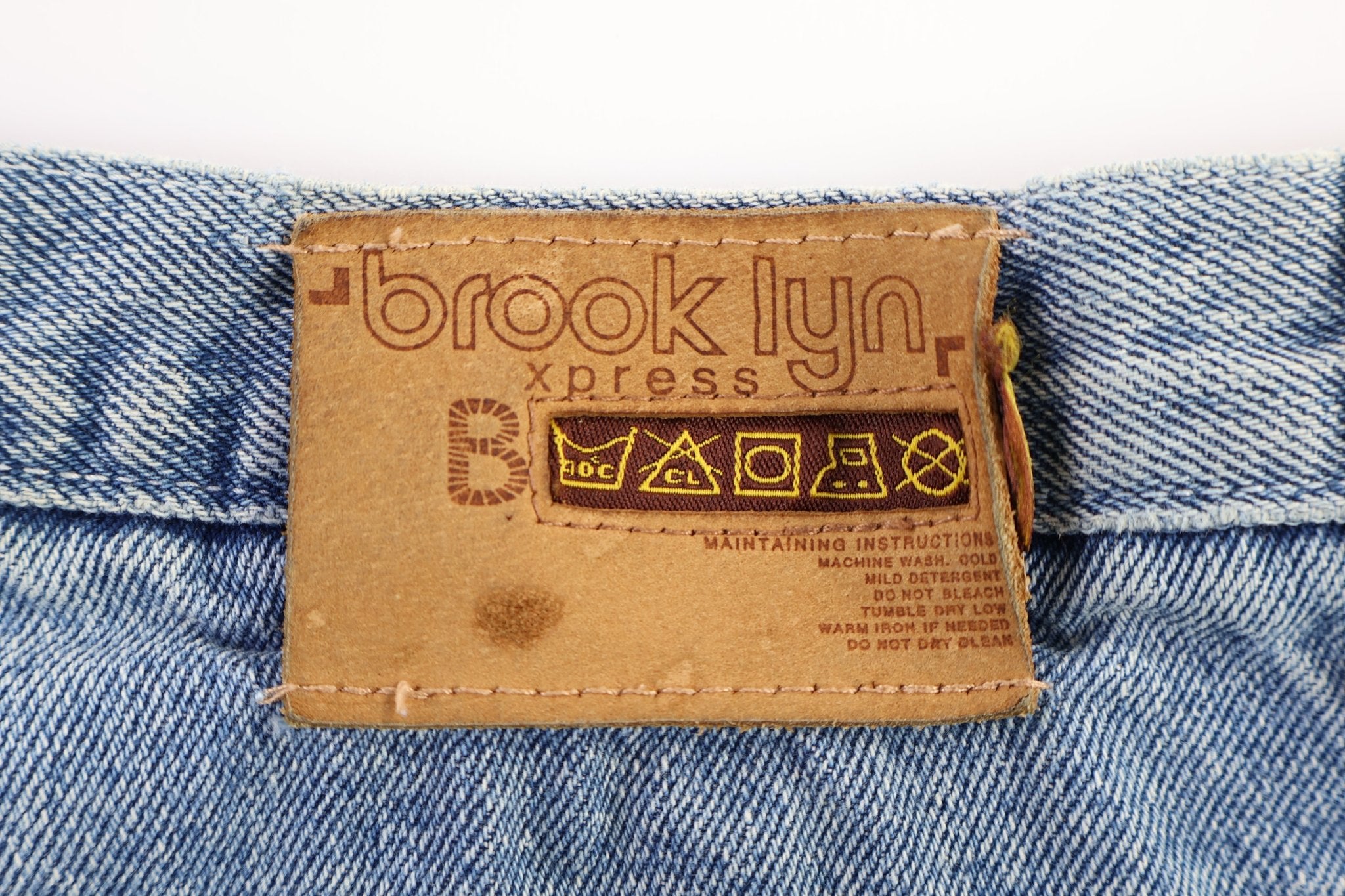 Vintage Brooklyn Xpress Light Wash Denim Jeans - Pants - Thrifted Threads