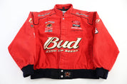 Vintage Budweiser Full Zip Racing Jacket - Jacket - Thrifted Threads