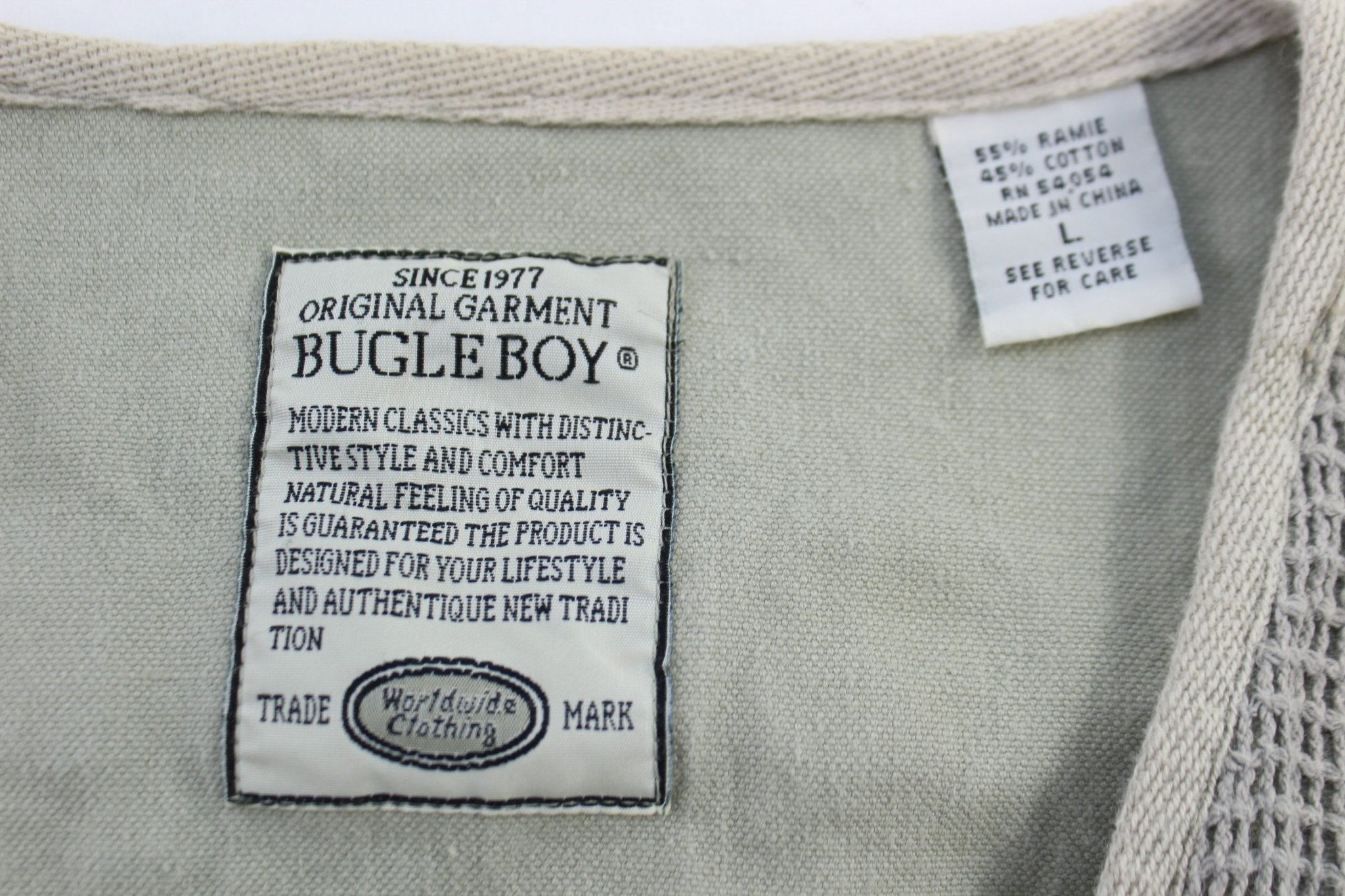 Vintage Bugle Boy Full Zip Utility Vest - Vest - Thrifted Threads