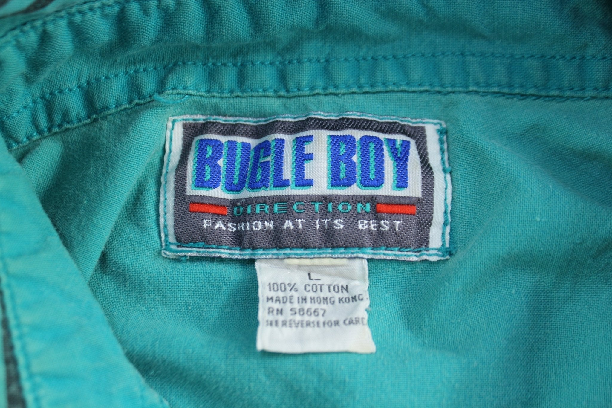 Vintage Bugle Boy Striped LS Button Up Shirt - Button Ups/Downs - Thrifted Threads