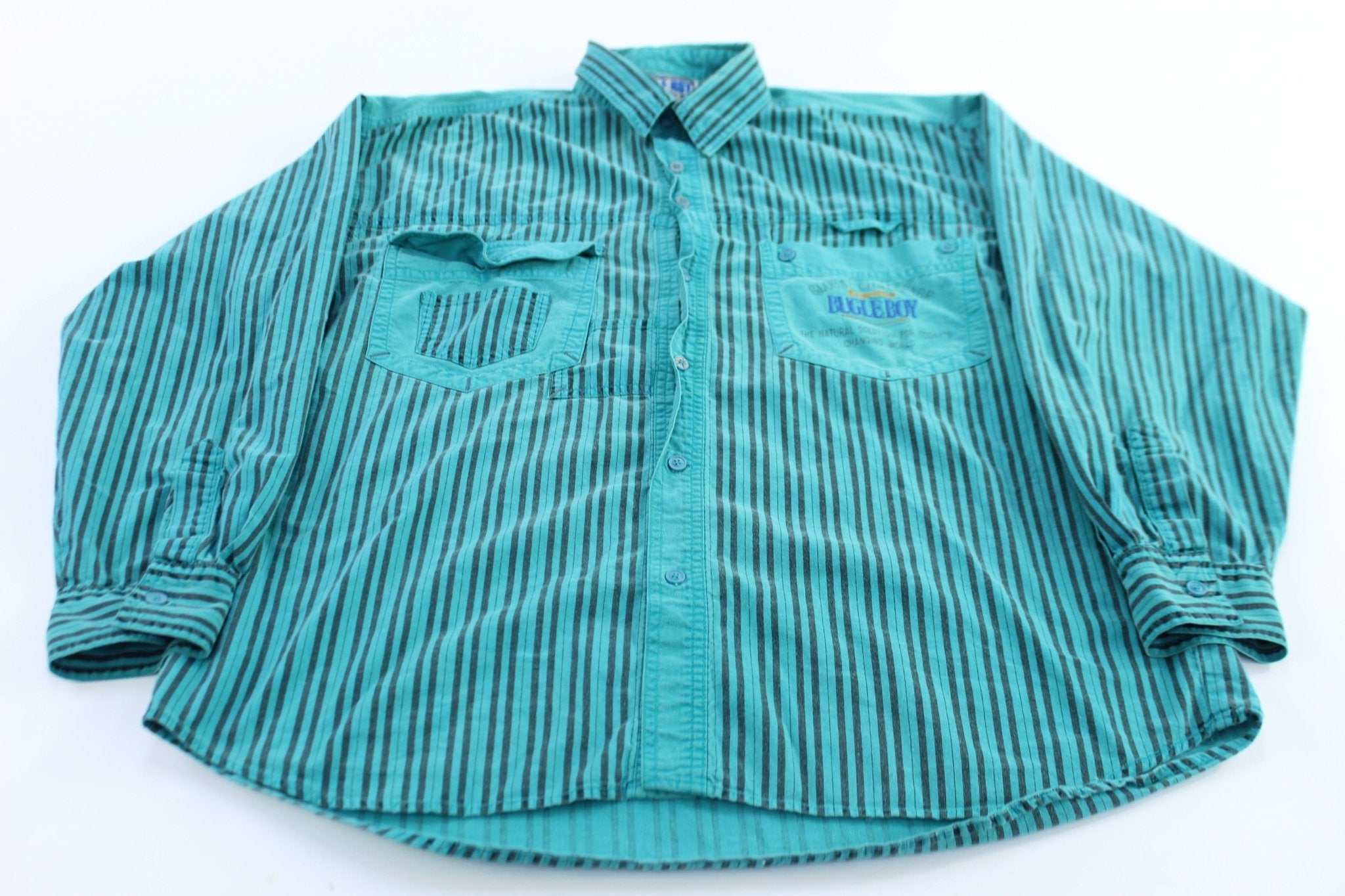 Vintage Bugle Boy Striped LS Button Up Shirt - Button Ups/Downs - Thrifted Threads