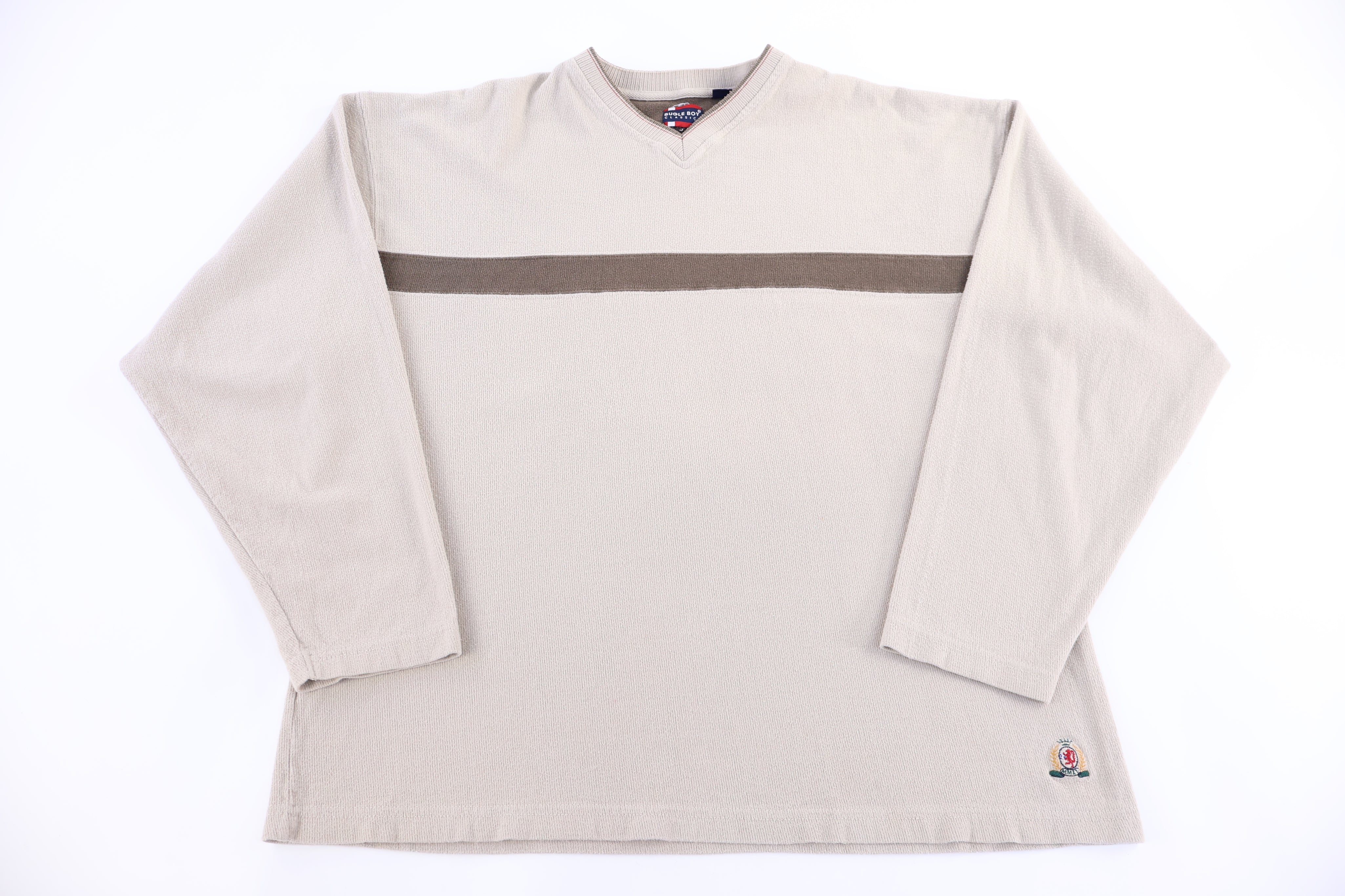 Vintage Bugle Boy Tan Pullover Sweater - Sweater - Thrifted Threads