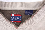 Vintage Bugle Boy Tan Pullover Sweater - Sweater - Thrifted Threads