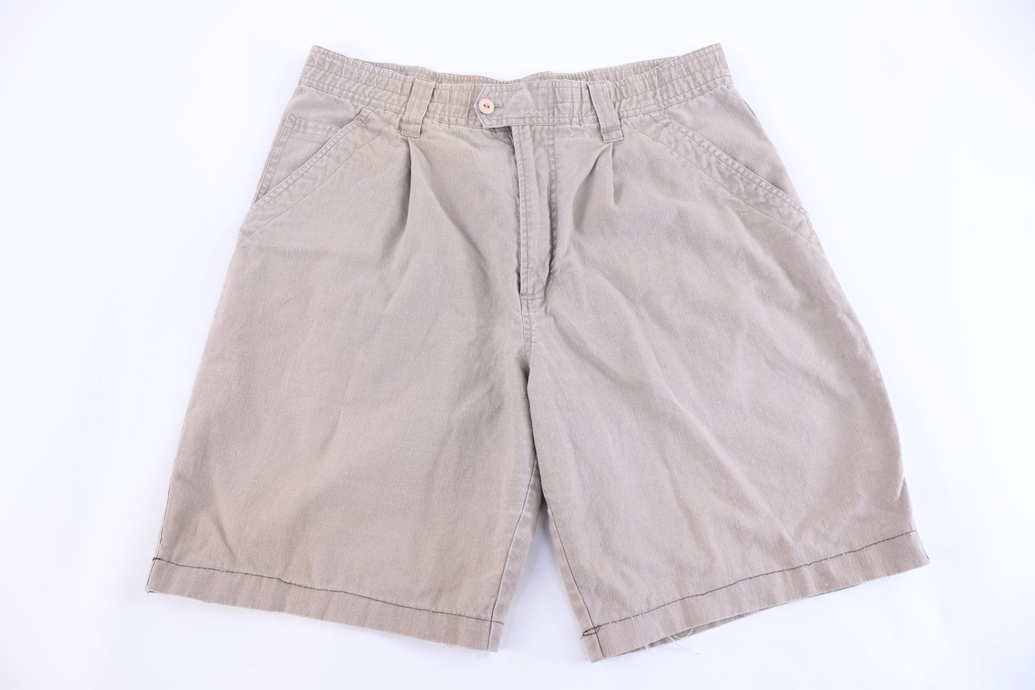 Vintage Bugle Boy Tan Shorts - Pants/Shorts - Thrifted Threads
