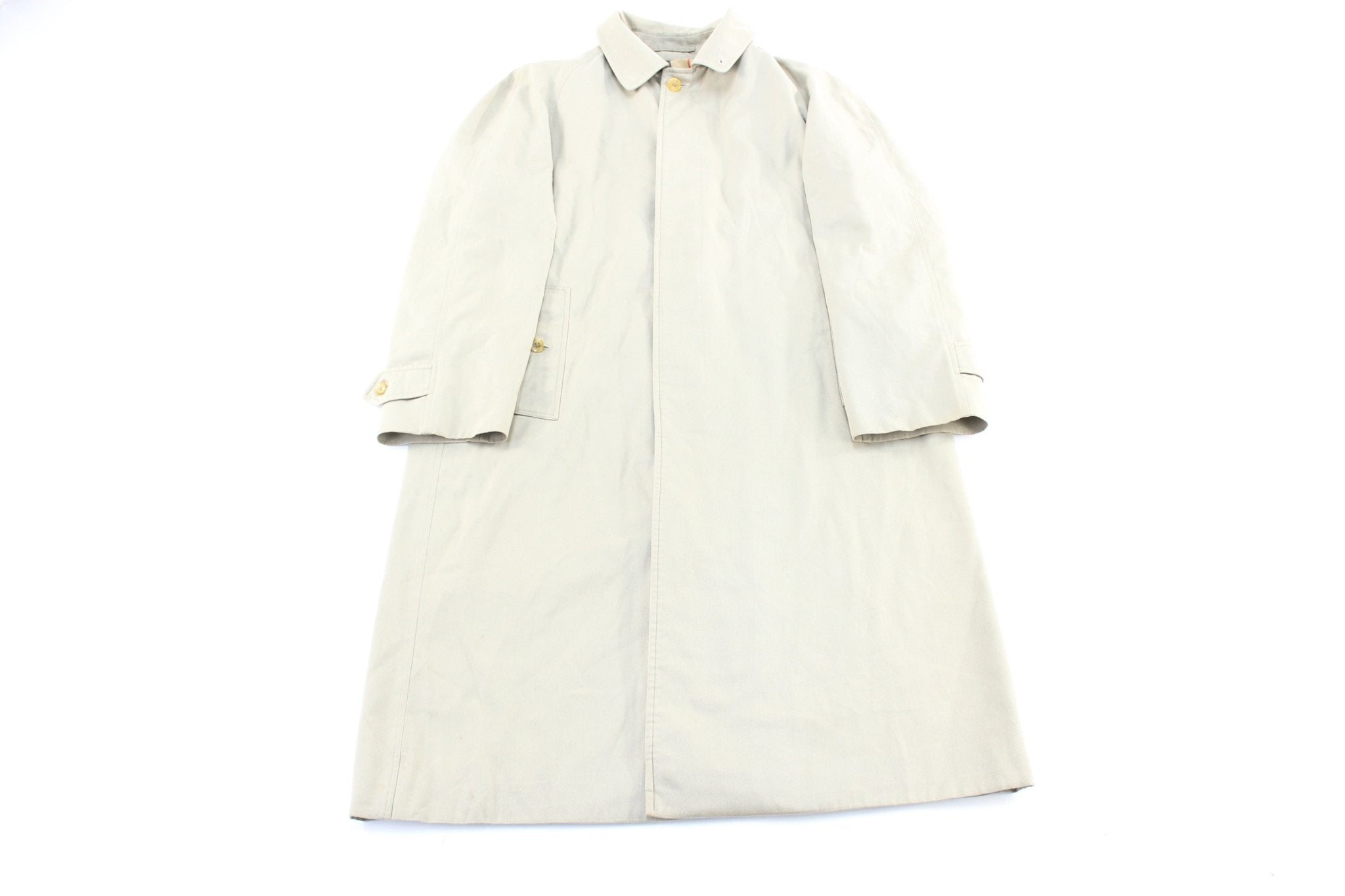 Vintage Burberry's Light Beige Trench Coat - ThriftedThreads.com
