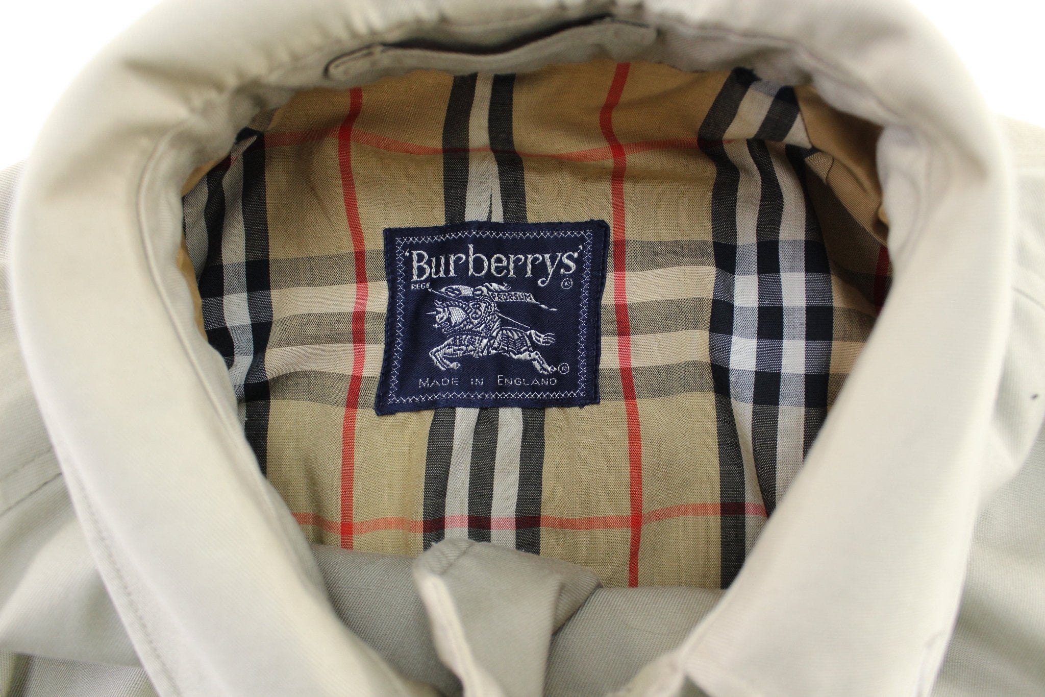 Vintage Burberry's Light Beige Trench Coat - ThriftedThreads.com