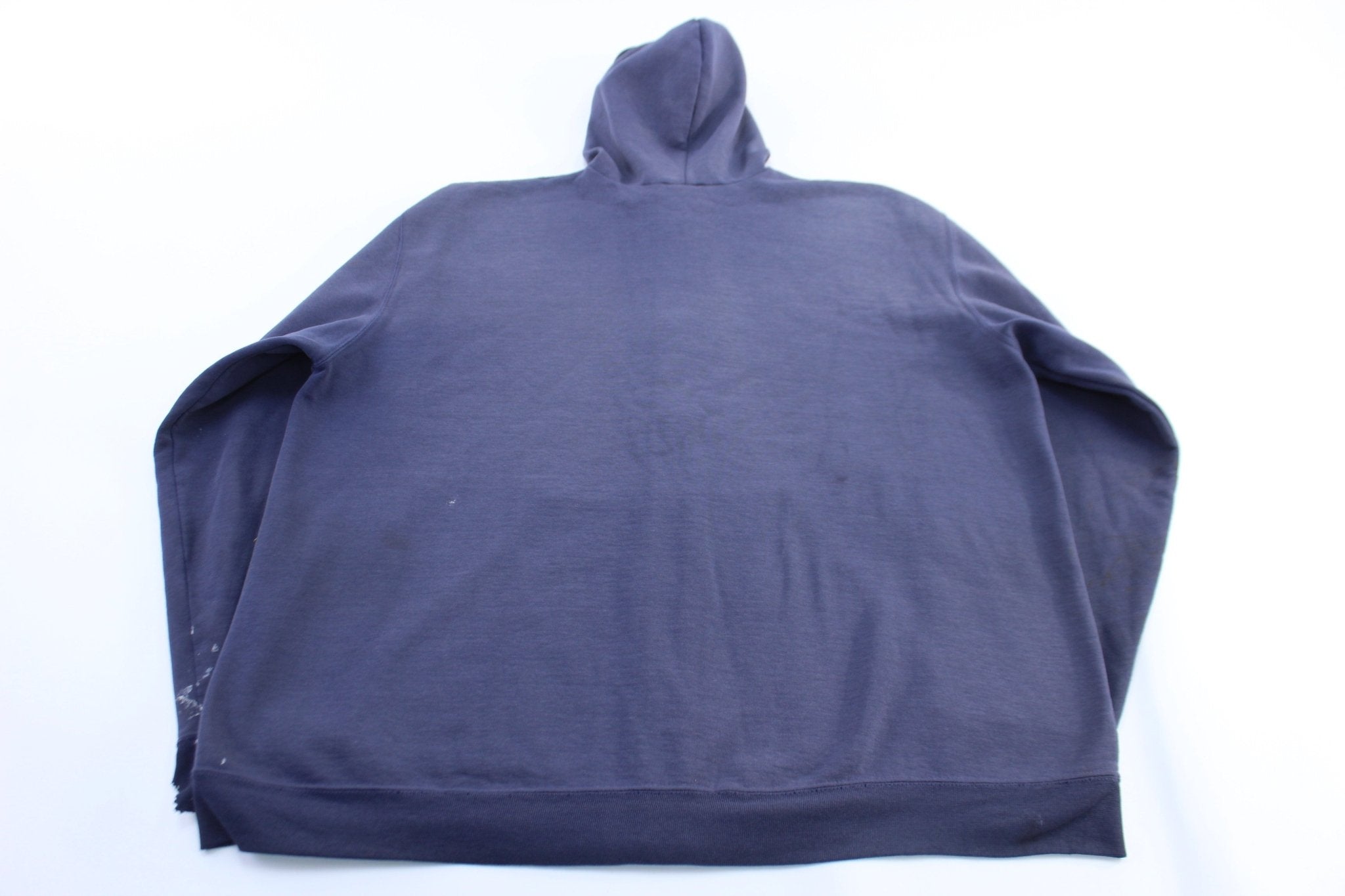 Vintage Carhartt Embroidered Logo Blue Zip Up Hoodie - ThriftedThreads.com