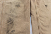 Vintage Carhartt Logo Patch Tan Washed Duck Work Pants - ThriftedThreads.com
