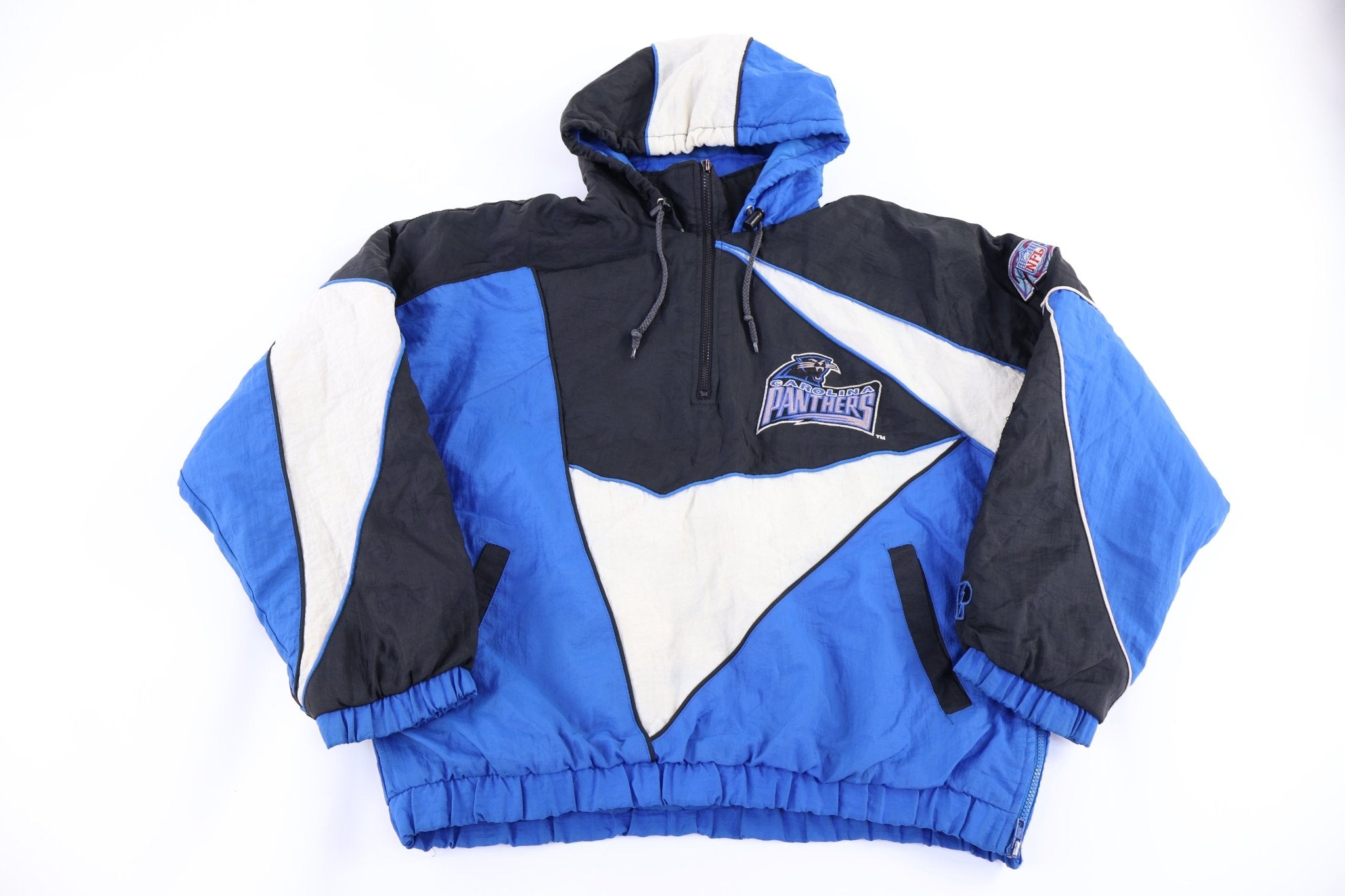 Vintage Carolina Panthers Football Puffer Jacket - Jacket - Thrifted Threads