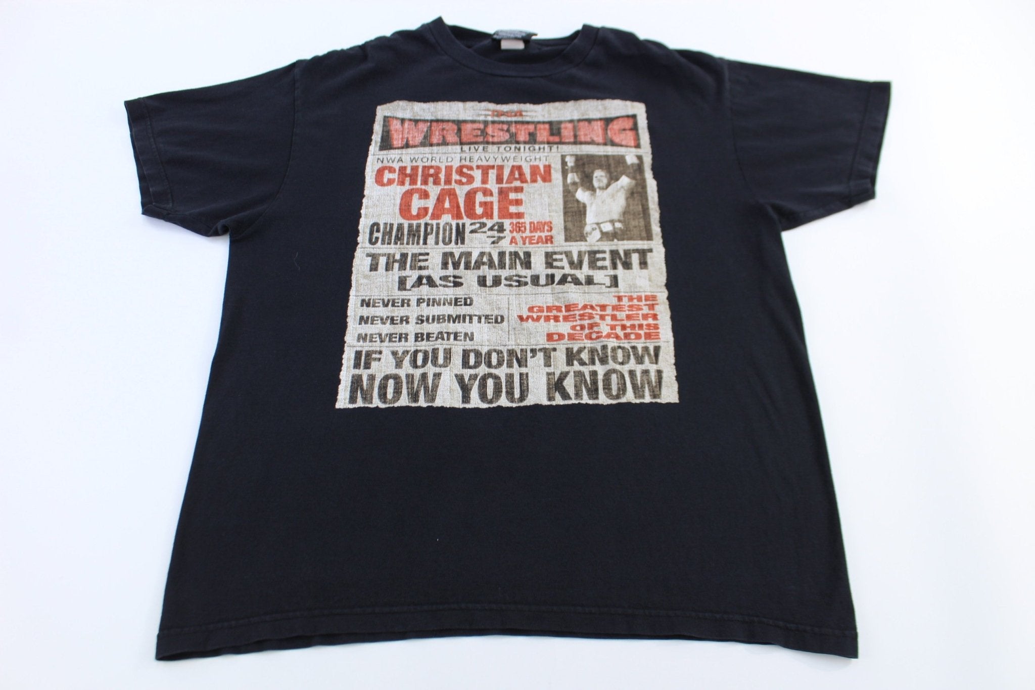 Vintage Christian Cage Wrestling T-shirt - Shirts & Tops - Thrifted Threads