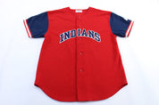 Vintage Cleveland Indians Embroidered #56 Delrosario Starter Baseball Jersey - ThriftedThreads.com
