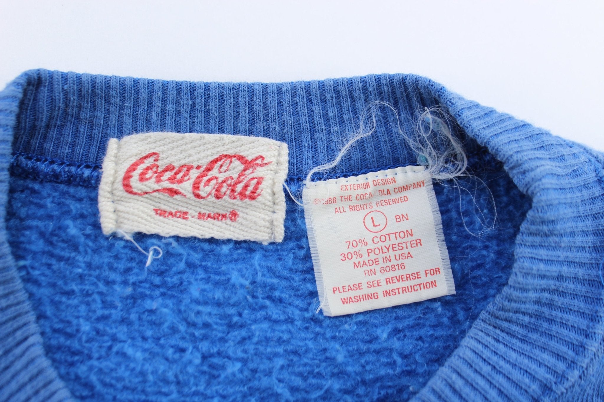 Vintage Coca - Cola Colorblock Sweatshirt - ThriftedThreads.com