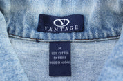 Vintage Coca - Cola Embroidered Logo Denim Jacket - ThriftedThreads.com