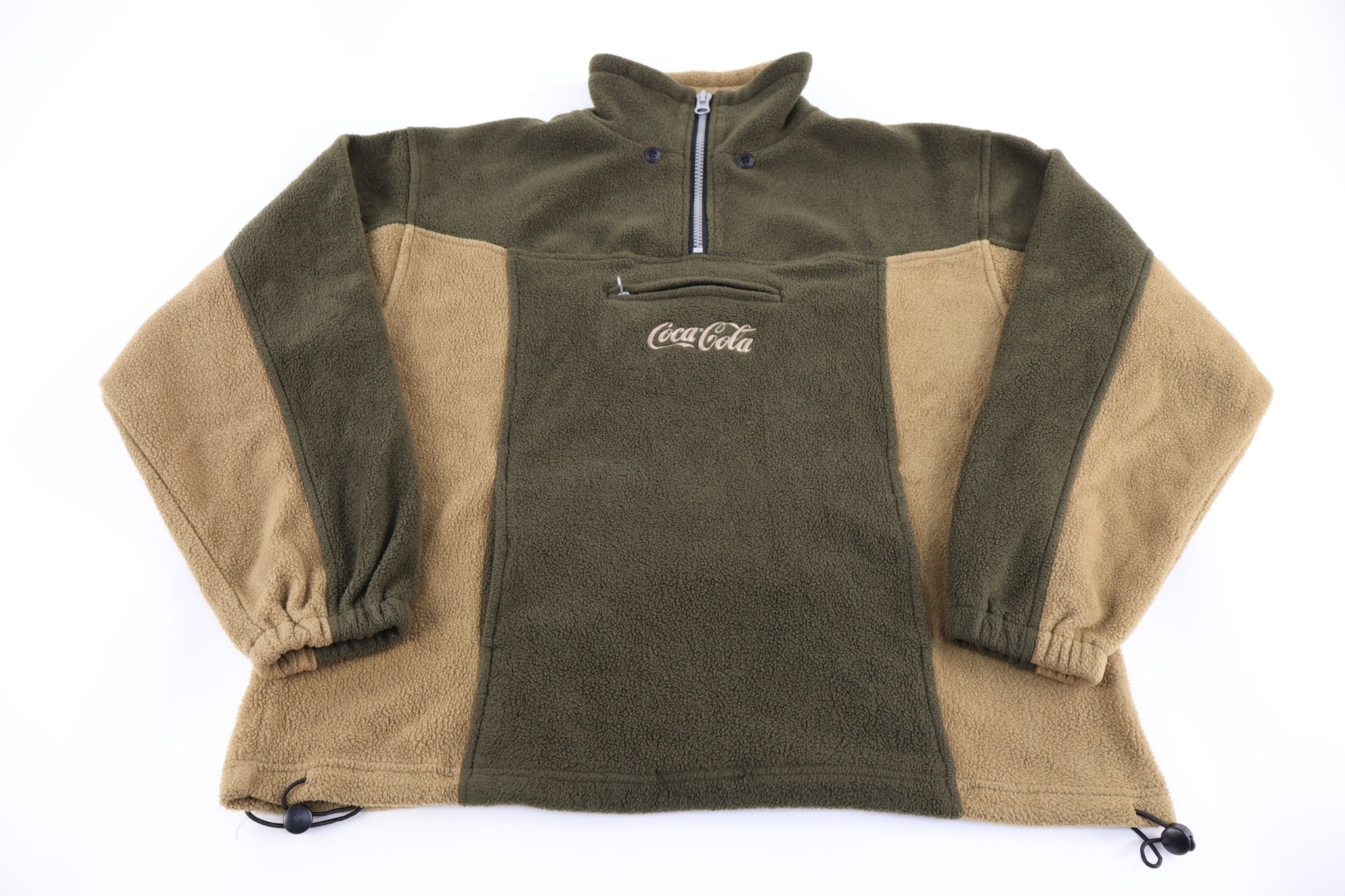 Vintage Coca-Cola Embroidered Logo Green Pullover - Sweater - Thrifted Threads
