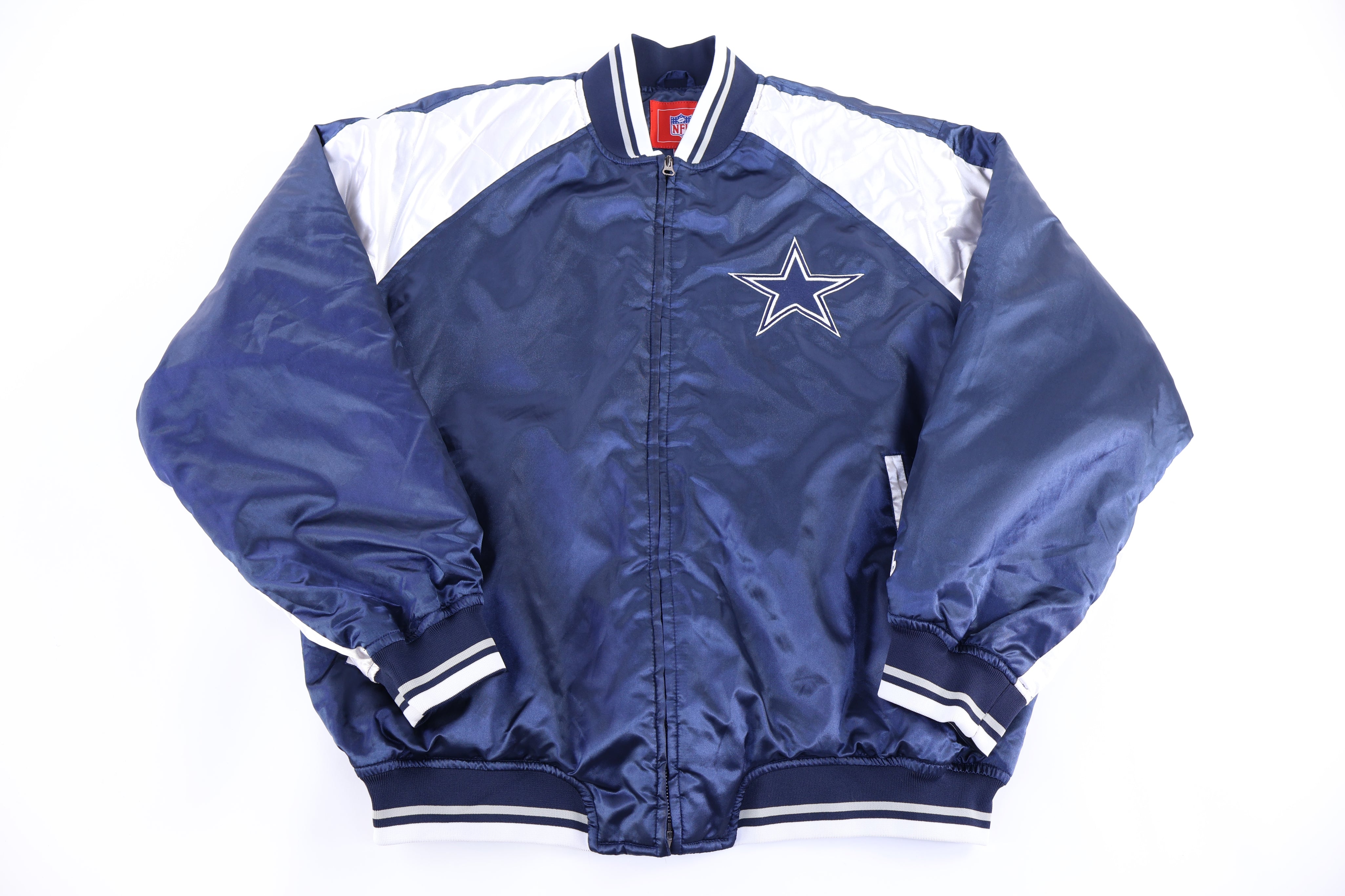 Vintage Dallas Cowboys Football Bomber Jacket - Jacket - Thrifted Threads