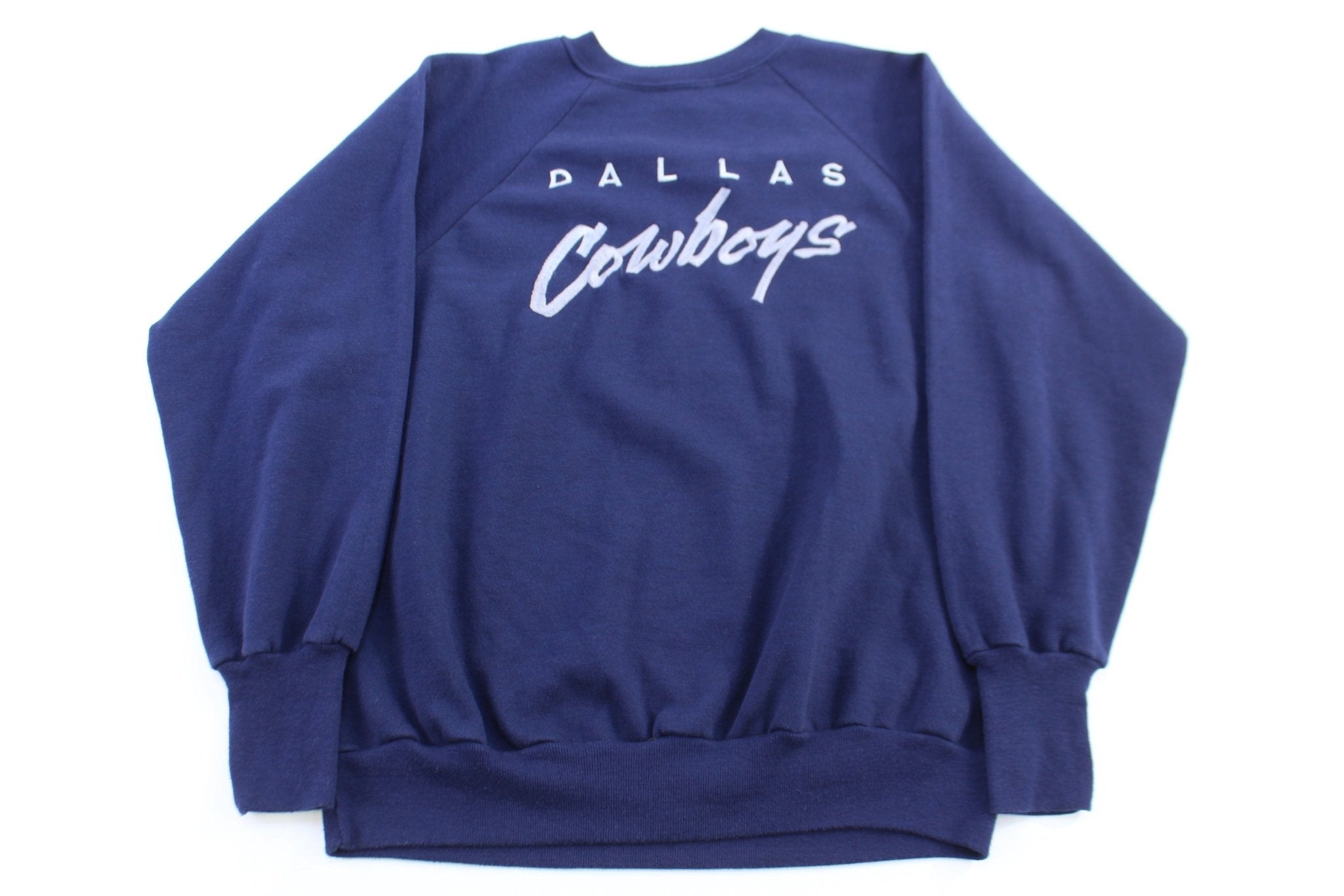 Vintage Dallas Cowboys Football Embroidered Sweatshirt - Sweatshirt - Thrifted Threads