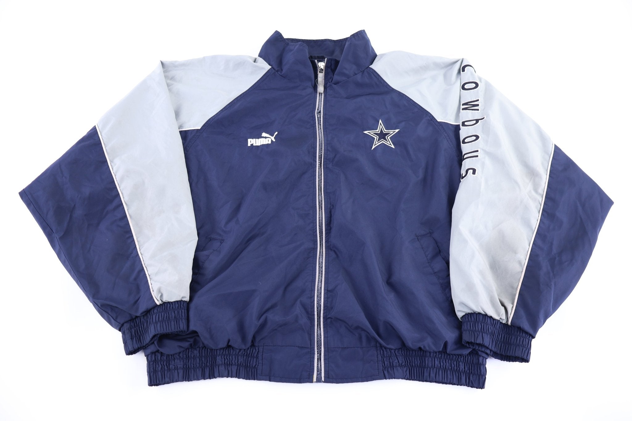 Vintage Dallas Cowboys Football Full Zip Jacket - Jacket - Thrifted Threads