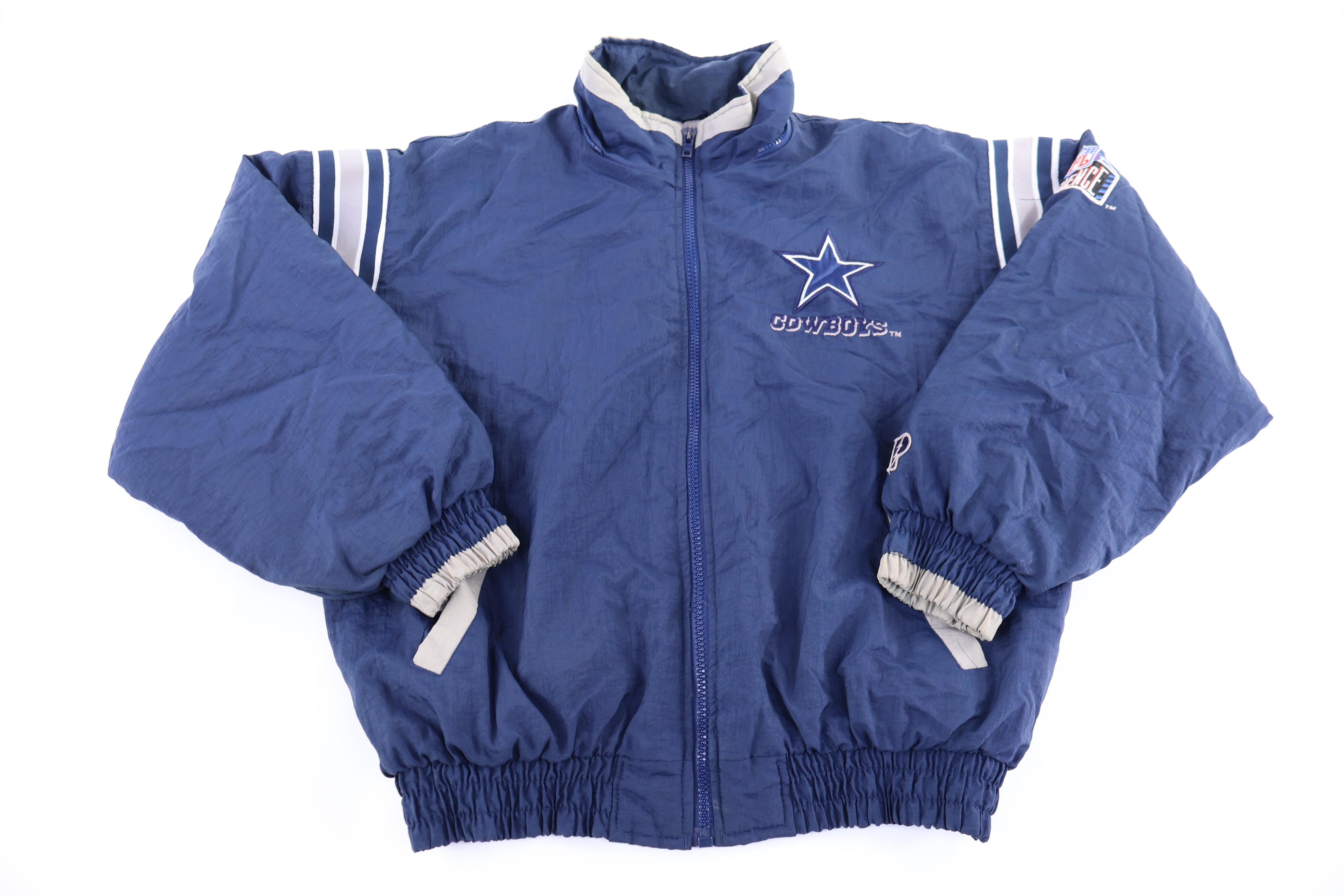 Vintage Dallas Cowboys Football Full Zip Jacket - Jacket - Thrifted Threads