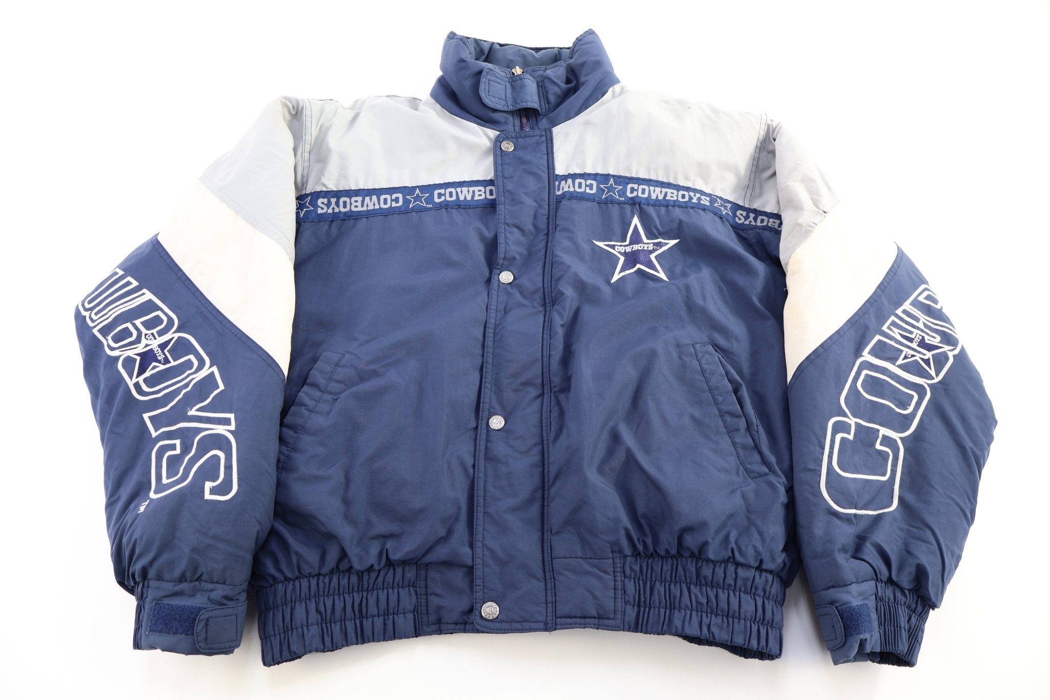 Vintage Dallas Cowboys Football Full Zip Jacket - Jacket - Thrifted Threads